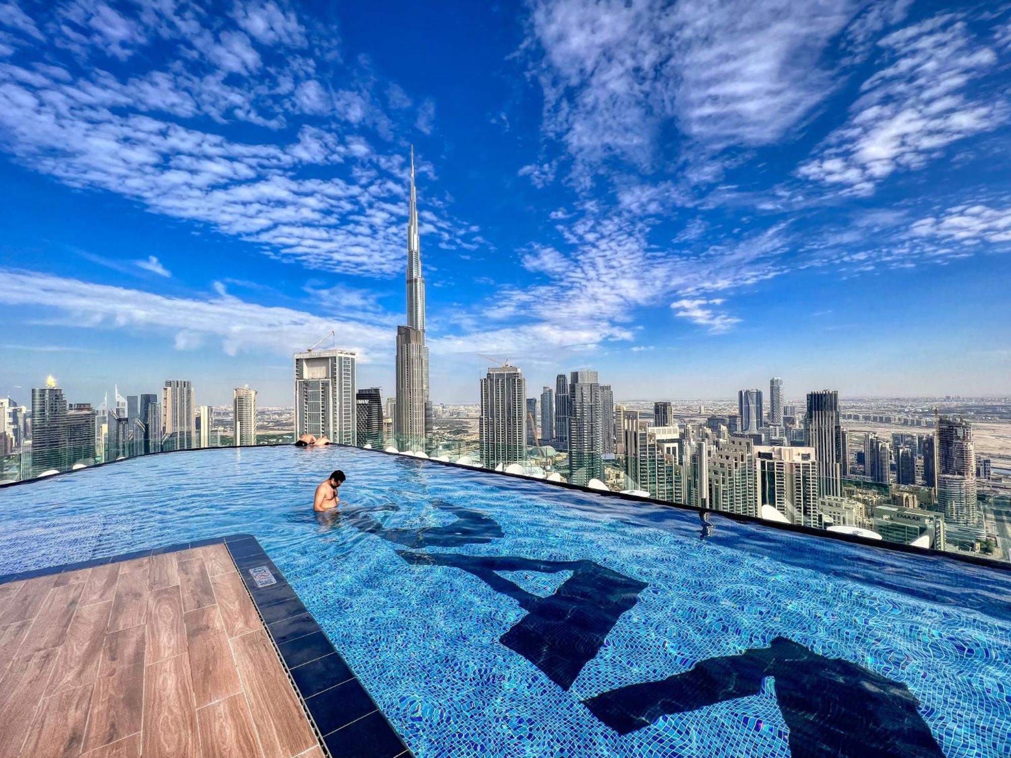 Highest Infinity Pool In Downtown Dubai Apartamento Exterior foto