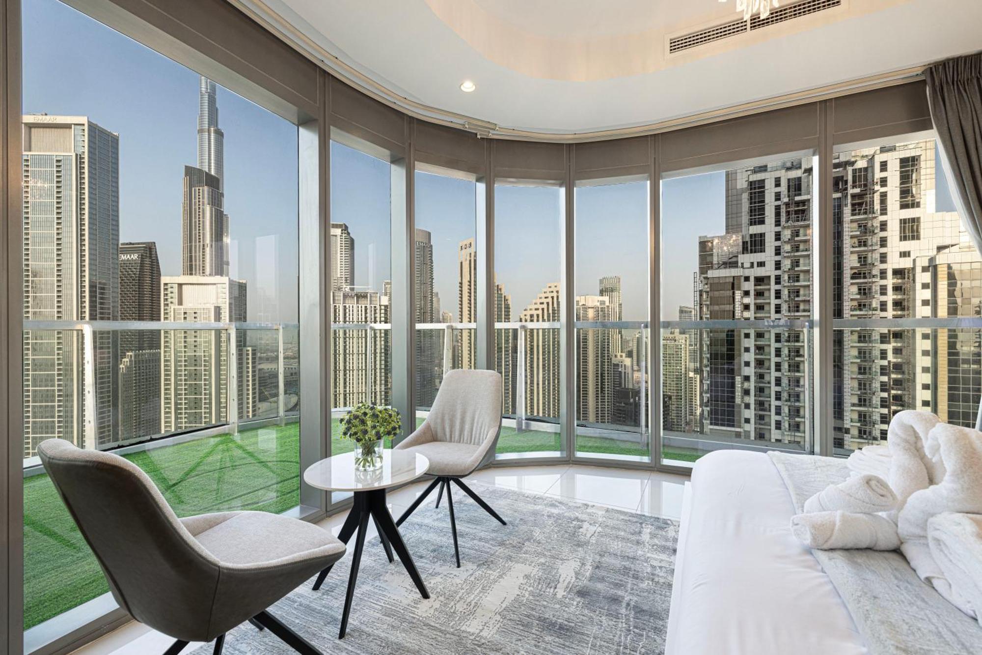 Highest Infinity Pool In Downtown Dubai Apartamento Exterior foto