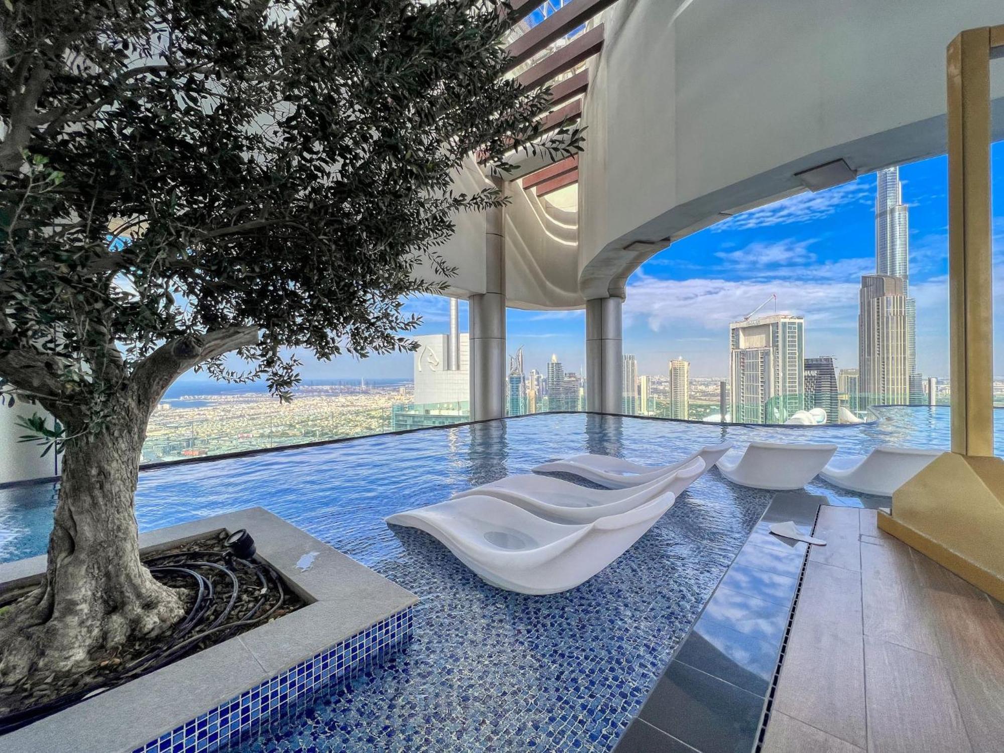 Highest Infinity Pool In Downtown Dubai Apartamento Exterior foto